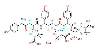 Amoxicillin Open RIng Trimer Impurity Sodium Salt.