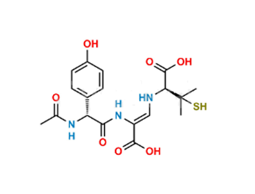 (S)-2-(((Z)-2-((R)-2-Acetamido-2-(4-hydroxyphenyl)acetamido)-2-carboxyvinyl)amino)-3-mercapto-3-methylbutanoic acid.