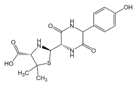 Amoxicillin (2R)-Piperazine-2,5-dione.