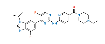 (4-Ethylpiperazin-1-yl)(6-((5-fluoro-4-(4-fluoro-1-isopropyl-2-methyl-1H-benzo[d]imidazol-6-yl)pyrimidin-2-yl)amino)pyridin-3-yl)methanone.