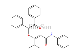 (E)-4-Methyl-3-(2-oxo-1,2-diphenylethoxy)-N-phenylpent-2-enamide.